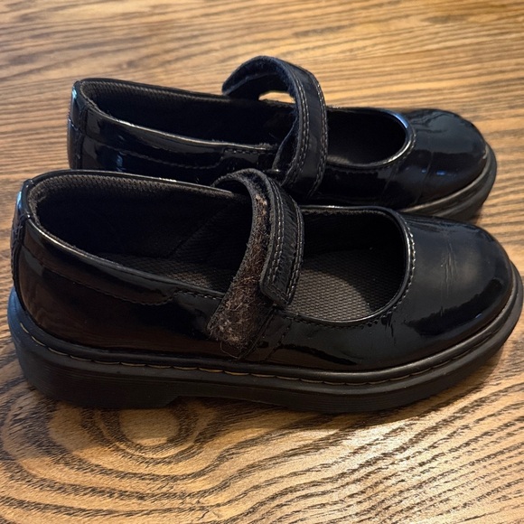 Dr. Marten Maccy Black Kids Mary Jane Shoes - Picture 5 of 9